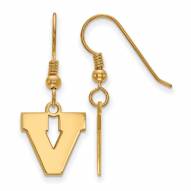 Virginia Cavaliers Sterling Silver Gold Plated Small Dangle Earrings