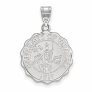 Virginia Cavaliers Sterling Silver Large Crest Pendant