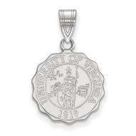 Virginia Cavaliers Sterling Silver Medium Crest Pendant