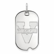 Virginia Cavaliers Sterling Silver Small Dog Tag