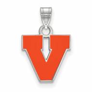 Virginia Cavaliers Sterling Silver Small Enamel Pendant