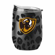Virginia Commonwealth Rams 16 oz. Leopard Powder Coat Curved Beverage Glass