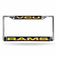 Virginia Commonwealth Rams Laser Chrome License Plate Frame