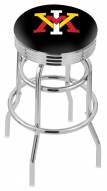 Virginia Military Institute Keydets Double Ring Swivel Barstool with Ribbed Accent Ring