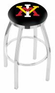 Virginia Military Institute Keydets Chrome Swivel Bar Stool with Accent Ring