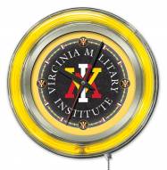 Virginia Military Institute Keydets Neon Clock