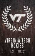 Virginia Tech Hokies 11" x 19" Laurel Wreath Sign