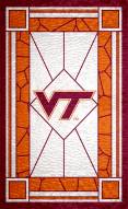 Virginia Tech Hokies 11" x 19" Stained Glass Sign