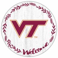 Virginia Tech Hokies 12" Welcome Circle Sign
