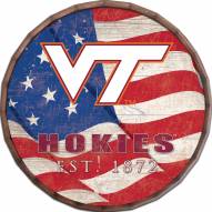 Virginia Tech Hokies 16" Flag Barrel Top