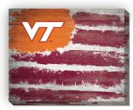 Virginia Tech Hokies 16" x 20" Flag Canvas Print