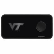 Virginia Tech Hokies 3 in 1 Glass Wireless Charge Pad