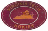 Virginia Tech Hokies 46" Heritage Logo Oval Sign