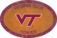 Virginia Tech Hokies 46" Team Color Oval Sign