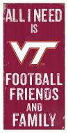 Virginia Tech Hokies 6" x 12" Friends & Family Sign