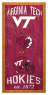 Virginia Tech Hokies 6" x 12" Heritage Sign