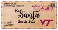Virginia Tech Hokies 6" x 12" To Santa Sign
