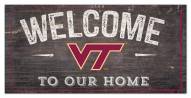 Virginia Tech Hokies 6" x 12" Welcome Sign
