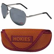 Virginia Tech Hokies Aviator Sunglasses and Sports Case