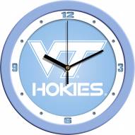 Virginia Tech Hokies Baby Blue Wall Clock
