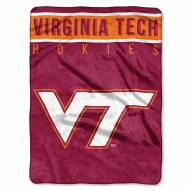 Virginia Tech Hokies Basic Plush Raschel Blanket
