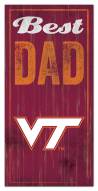 Virginia Tech Hokies Best Dad Sign