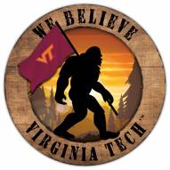 Virginia Tech Hokies Bigfoot 12" Circle Sign