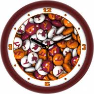 Virginia Tech Hokies Candy Wall Clock
