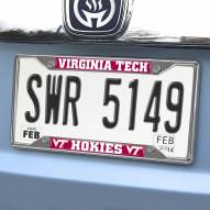 Virginia Tech Hokies Chrome Metal License Plate Frame