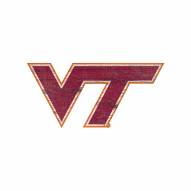 Virginia Tech Hokies Distressed Logo Cutout Sign