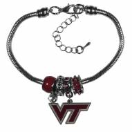 Virginia Tech Hokies Euro Bead Bracelet