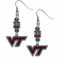 Virginia Tech Hokies Euro Bead Earrings
