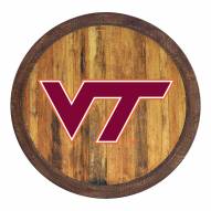 Virginia Tech Hokies "Faux" Barrel Top Sign