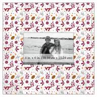 Virginia Tech Hokies Floral Pattern 10" x 10" Picture Frame