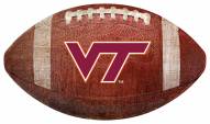 Virginia Tech Hokies Football Shaped Sign
