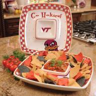 Virginia Tech Hokies Gameday Chip N Dip Dish