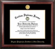 Virginia Tech Hokies Gold Embossed Diploma Frame
