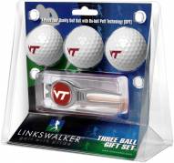 Virginia Tech Hokies Golf Ball Gift Pack with Kool Tool