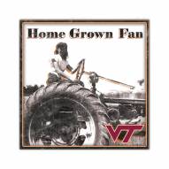 Virginia Tech Hokies Home Grown 10" x 10" Sign
