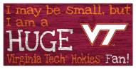 Virginia Tech Hokies Huge Fan 6" x 12" Sign
