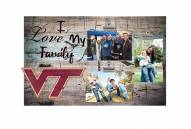 Virginia Tech Hokies I Love My Family Clip Frame