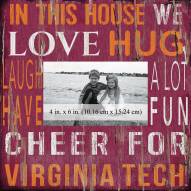 Virginia Tech Hokies In This House 10" x 10" Picture Frame