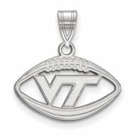 Virginia Tech Hokies Sterling Silver Football Pendant