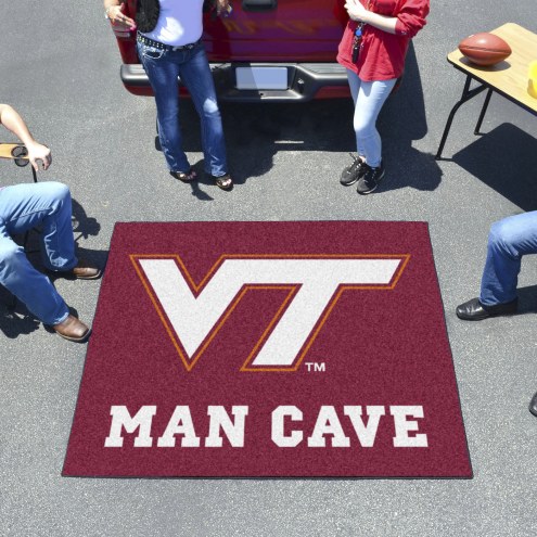 Virginia Tech Hokies Man Cave Tailgate Mat