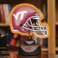 Virginia Tech Hokies Neon Helmet Desk Lamp