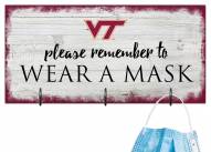 Virginia Tech Hokies Please Wear Your Mask Sign