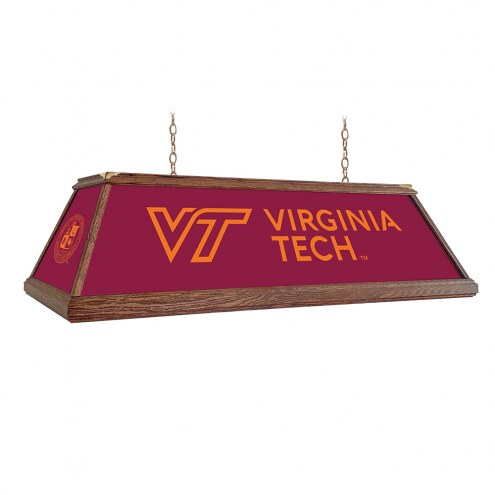 Virginia Tech Hokies Premium Wood Pool Table Light