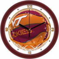 Virginia Tech Hokies Slam Dunk Wall Clock
