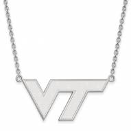 Virginia Tech Hokies Sterling Silver Large Pendant Necklace