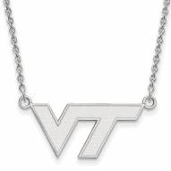 Virginia Tech Hokies Sterling Silver Small Pendant Necklace